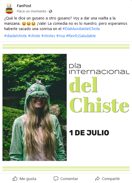 Post Facebook Día del Chiste - POSTEUM